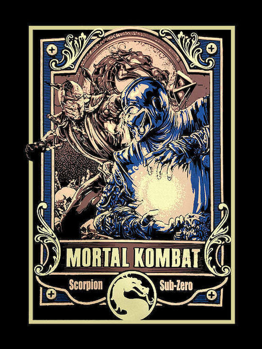 Mortal Kombat All Time Classic Unisex T-shirt Μαύρο