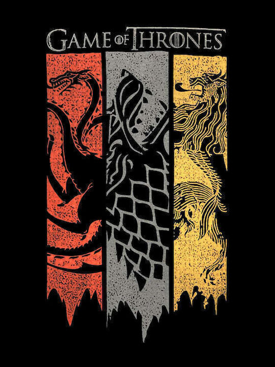 Game Thrones Unisex T-shirt Μαύρο