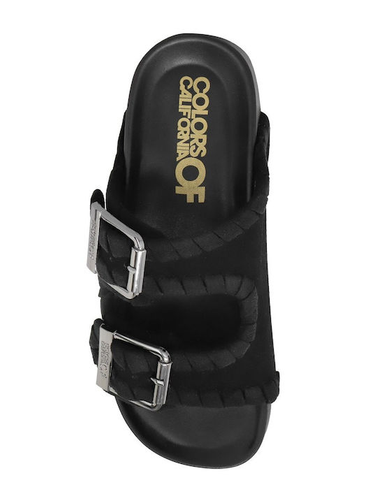 Women's Flat Sandals in Black Color