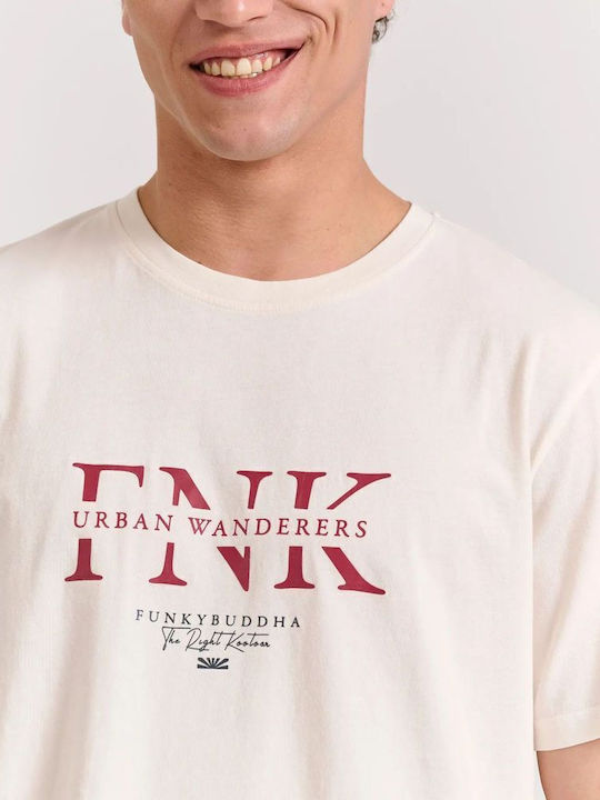 T-shirt Εκρου