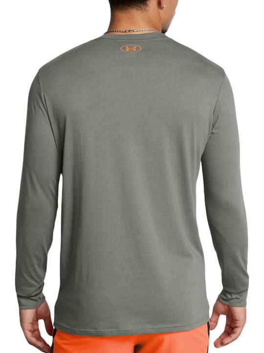 Project Rock Brahma Bull T-shirt Clay Green, Team Orange
