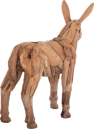 Figurină Decorativă Măgăruș Hm4387 Lemn Teak Reciclat Natural 103x33x99 5 Bucăți