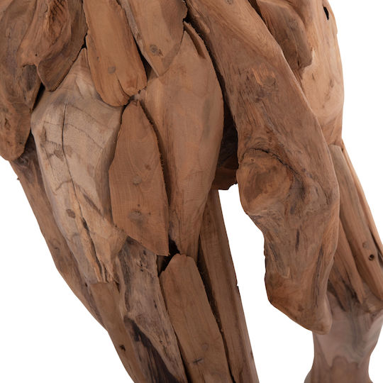 Figurină Decorativă Măgăruș Hm4387 Lemn Teak Reciclat Natural 103x33x99 5 Bucăți