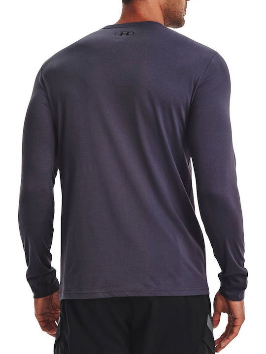 Project Rock Brahma Bull Sportliches Langarmbluse Gray