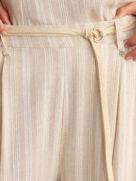 Women's Fabric Trousers Vanilla