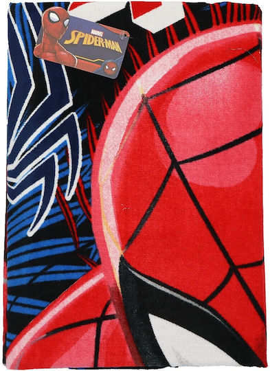 Marvel Spiderman Βαμβακερή Πετσέτα Θαλάσσης 70x140εκ Ye18247 Μπλε 70x140εκ