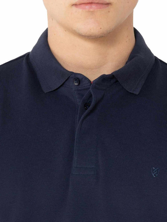 Polo Short Sleeve Dark Blue Blouse