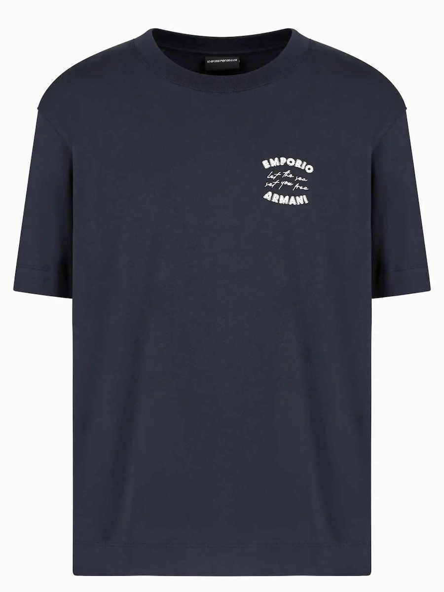 Tシャツ・カットソー EMPORIO ARMANI Men T-shirt Navy EM000827AF12926 UB118 EMPORIO ARMANI: T-shirt men - Navy | Emporio Armani t-shirt