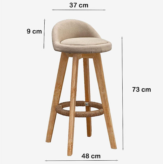 Scaune Bar cu spătar Lemn Negru 80x37x37buc