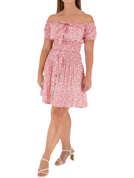 Set with Skirt Floral Red