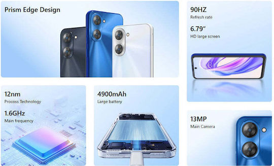 Meizu Mblu 21 Dual SIM (6/128GB) Μαύρο
