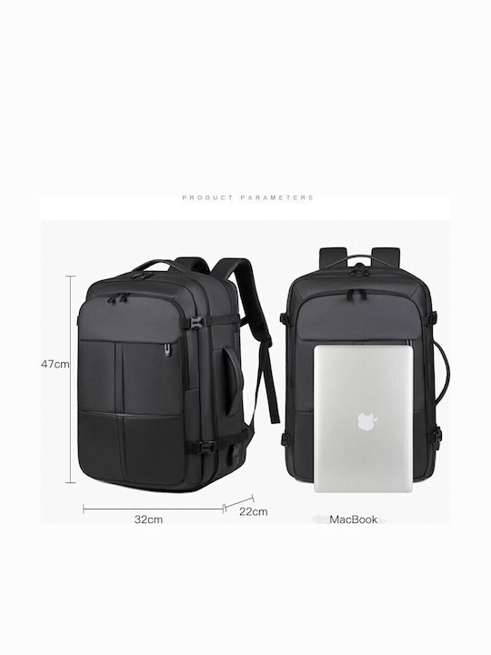 R&J Backpack Waterproof 40lt Black