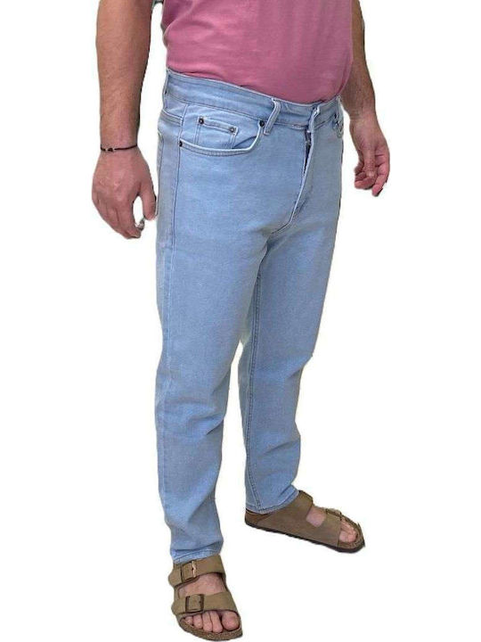 Ανδρικό Παντελόνι Τζιν Cropped Blue