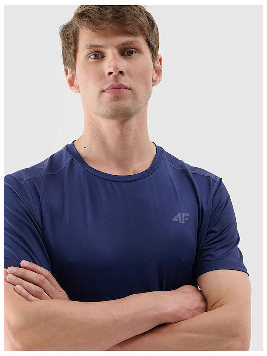 Functional Αθλητικό T-shirt Navy Μπλε