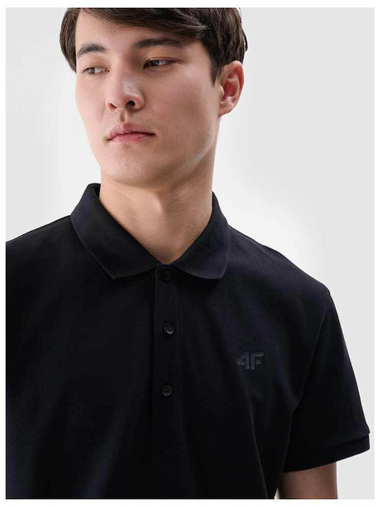 Men's Polo Short Sleeve Black T-shirt