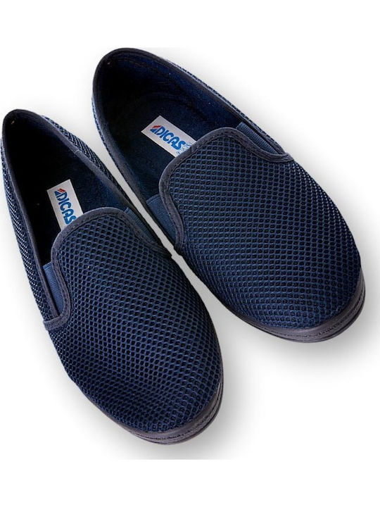 Πάνινα Ανδρικά Slip-On Μπλε