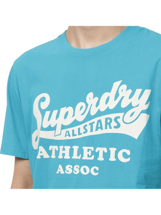 D2 Ovin Vintage Athletic T-shirt Turquoise
