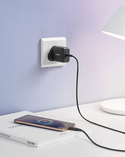 Anker Încărcător Cu Cablu Integrat Cu Port USB-C USB-C 25W Negru (PowerPort III)
