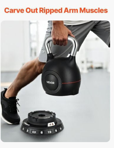 Vevor Kettlebell Reglabil 7 Niveluri de Greutate Hlkdhs1588kgl8bx1002v0