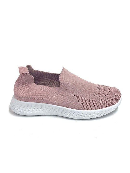 Damen Slip-On aus Kunstleder Rosa