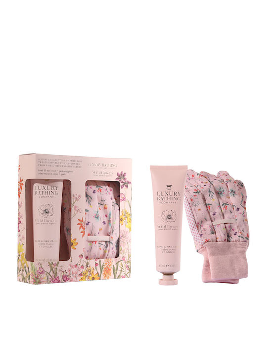 The Luxury Bathing Company Wildflowers, Peony, Peach and Raspberry Skin Care Set for Body Cleaning 2pcs