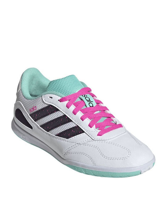 Super Sala Competition 3 Kids Indoor Soccer Shoes White