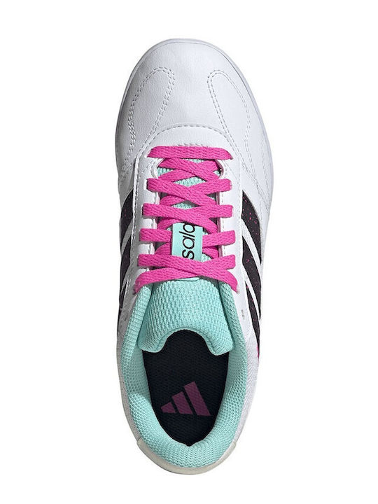 Super Sala Competition 3 Kids Indoor Soccer Shoes White