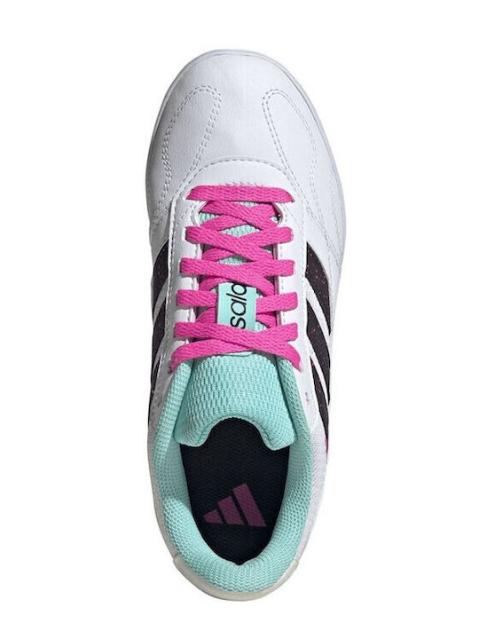 Super Sala Competition 3 Kids Indoor Soccer Shoes White