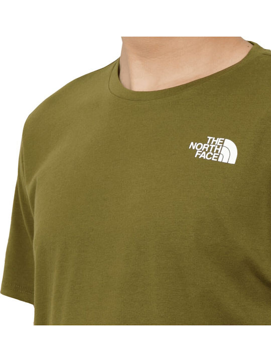 Foundation Mountain Lines Athletic T-shirt Dark Olive