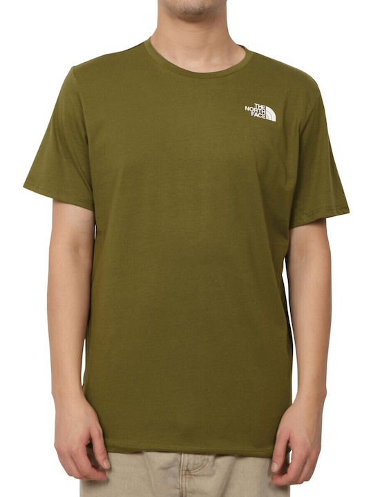 Foundation Mountain Lines Athletic T-shirt Dark Olive