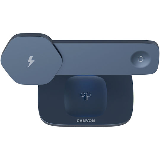 Canyon Încărcător Wireless (Qi Pad) 24W Albastru (CNS-WCS310DGBL)