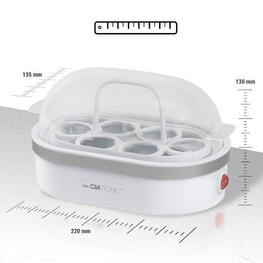 Clatronic Яйцеварка 6 Места 400W Бял