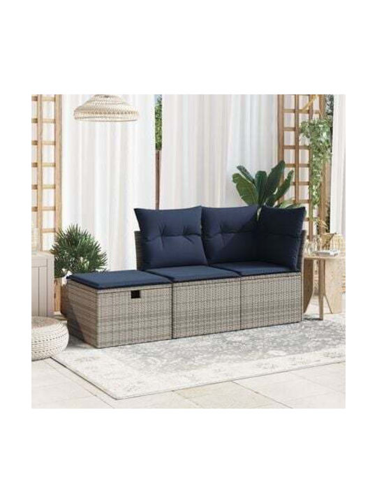 Σκαμπό Rattan 55x55x37cm Σκαμπό Rattan 55x55x37cm