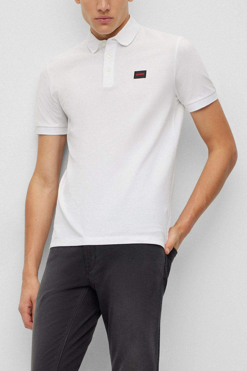Hugo Boss Dereso232 Polo T-shirt White 50490770-127 | Skroutz.eu