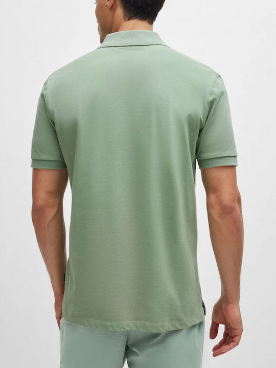 Pallas Polo Herrenbluse Kurzarm Grüne