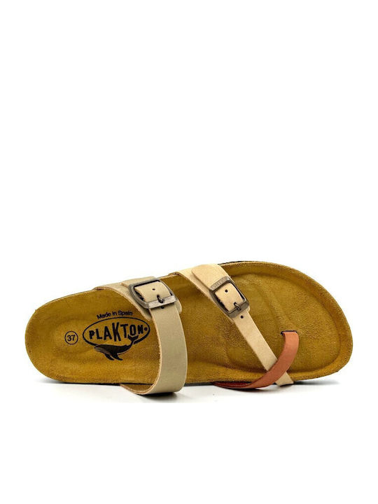 Bombay Leather Women's Flat Sandals Aragosta/Nocciola/Oliva