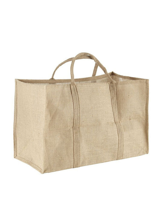 Home & Camp HC20755 Fabric Firewood Bag 60x31x63cm Beige