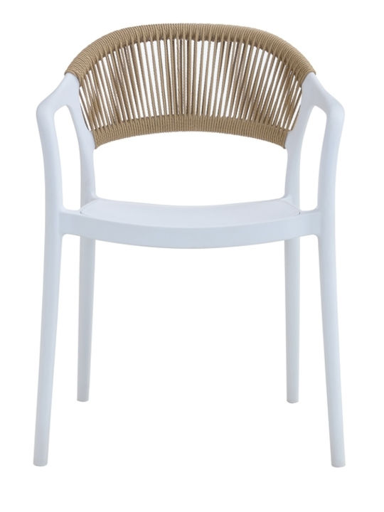 Gartenstühle Polypropylen Bery Weiß 57x54x56cm