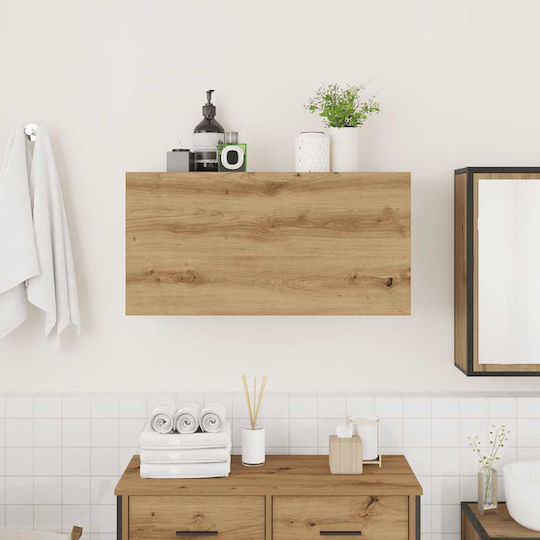 vidaXL Bathroom Cabinet L80xW25xH40cm Oak