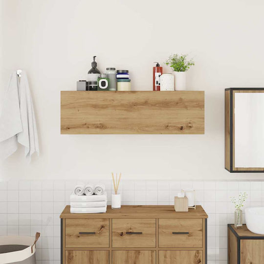 vidaXL Ντουλάπι Μπάνιου 100x25x30cm Δρυς