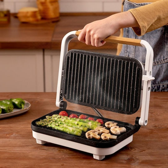 Cecotec Rock’ngrill Сандвич тостер за 2 Сандвичи 1300W Бял
