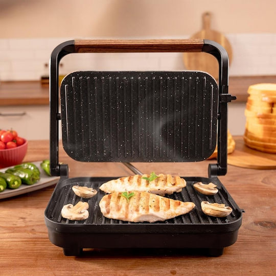 Cecotec Rock’ngrill Τοστιέρα για 2 Τοστ 1300W Μαύρη