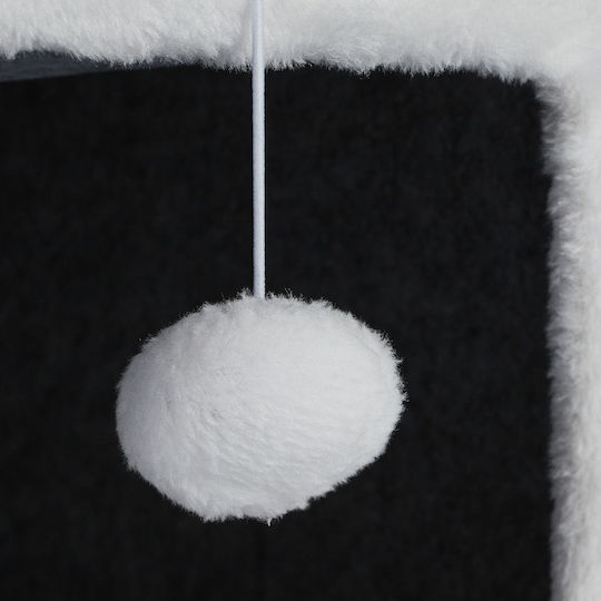 Cat Hammock Hanging Toy Gray Cotton Polyester Mdf 32 x 40 x 40 cm