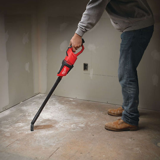 Milwaukee M12 HV-0 Επαναφορτιζόμενο Σκουπάκι Χειρός 12V Χωρίς Φορτιστή και Μπαταρία Κόκκινο