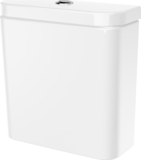 Roca Wall Mounted Plastic Low Pressure Rectangular Toilet Flush Tank White