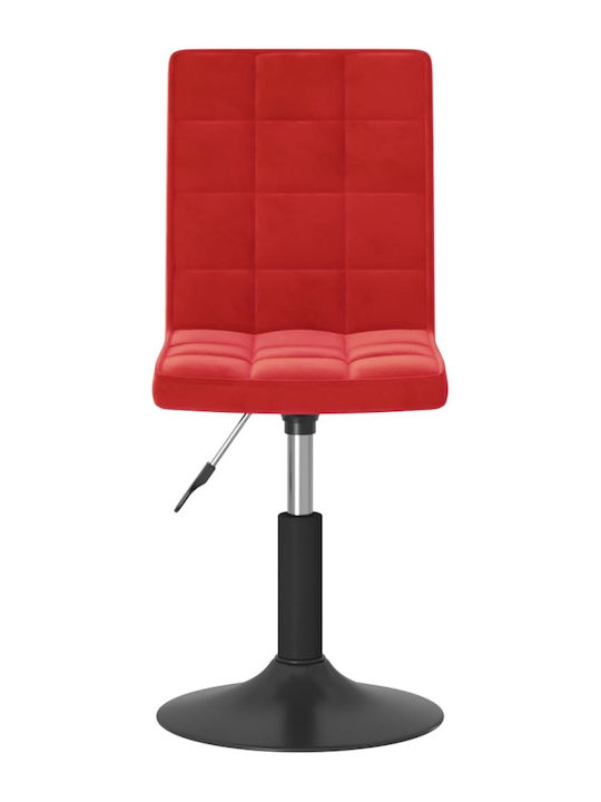 Rotating Chair Visitor in Burgundy Color 40x52x102cm 4pcs