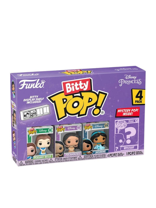 Funko Bitty Pop! Disney: Disney - Peasant Belle, Pocahontas, Jasmine & Mystery Chase 4бр