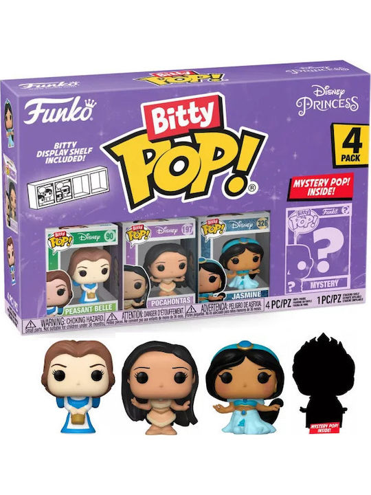 Funko Bitty Pop! Disney: Disney - Peasant Belle, Pocahontas, Jasmine & Mystery Chase 4бр
