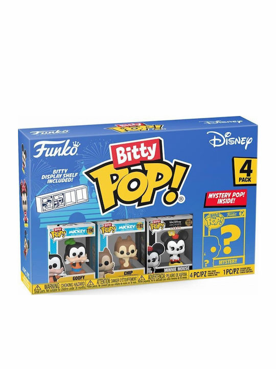 Funko Bitty Pop! Disney: Disney - Goofy, Chip, Minnie Mouse & Mystery Chase 4τμχ
