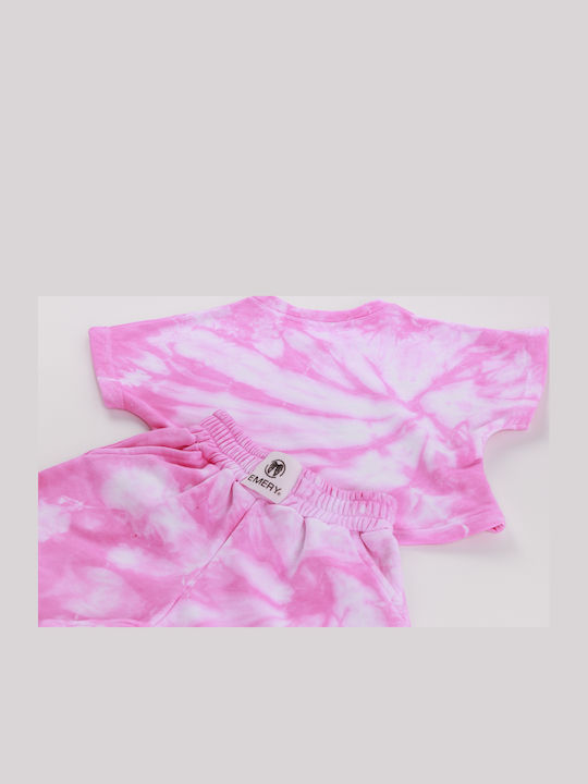 Kinder-Set mit Shorts Sommer 2Stück Rosa